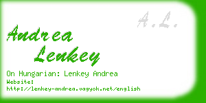 andrea lenkey business card